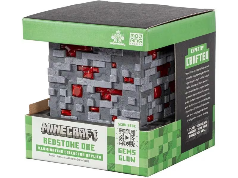 Paladone Dekoleuchte Minecraft Illuminating Redstone Ore Cube 10 cm