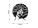 Wallxpert Wanddekoration Love Fearless Smart 64 x 70 cm
