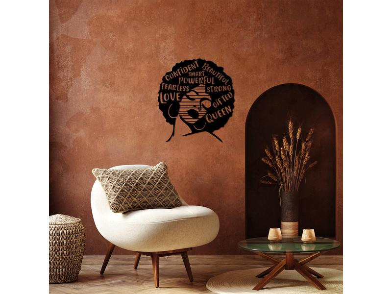 Wallxpert Wanddekoration Love Fearless Smart 64 x 70 cm