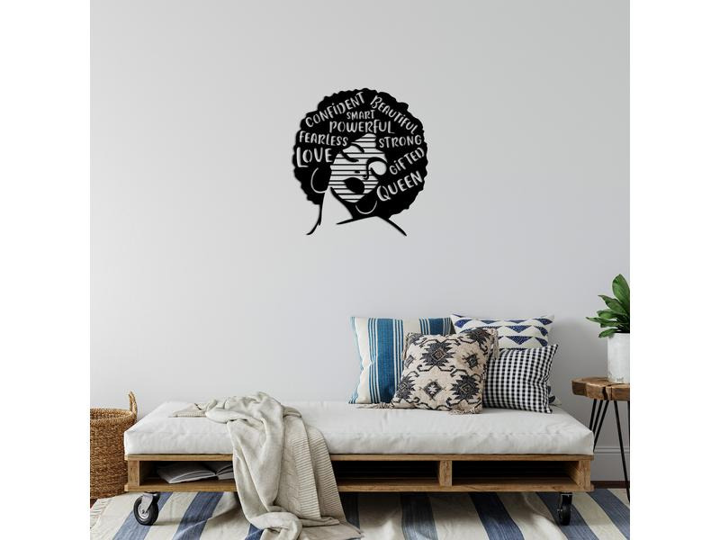 Wallxpert Wanddekoration Love Fearless Smart 64 x 70 cm