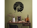 Wallxpert Wanddekoration Love Fearless Smart 64 x 70 cm