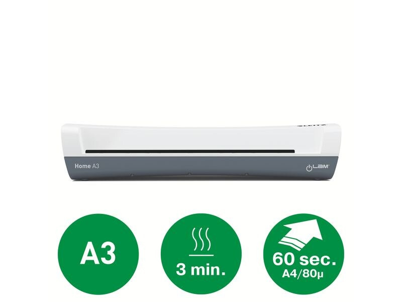 Leitz Bürogeräte Laminiergerät iLAM Home A3, 125 Mikron, Weiss