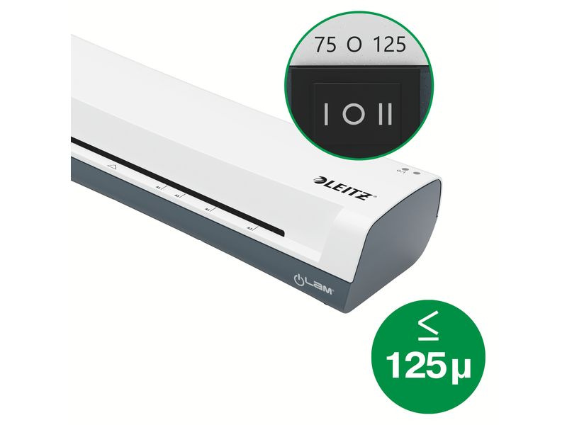 Leitz Bürogeräte Laminiergerät iLAM Home A3, 125 Mikron, Weiss