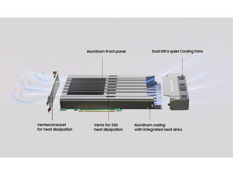Highpoint RAID-Controller SSD7749M PCI-Ex16v4 - 8x M.2 NVMe