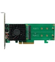 Highpoint RAID-Controller SSD6202A PCI-Ex8v3 - 2x M.2 NVMe, bootfähig