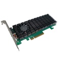 Highpoint RAID-Controller SSD6202A PCI-Ex8v3 - 2x M.2 NVMe, bootfähig