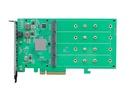 Highpoint Host Bus Adapter Rocket 1204 PCI-Ex8v3 - 4x M.2 NVMe