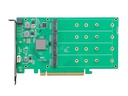 Highpoint Host Bus Adapter Rocket 1104 PCI-Ex16v3 - 4x M.2 NVMe
