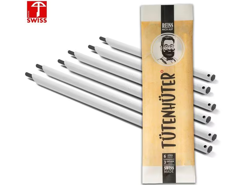 böörds Verschlussclip 6 Stück, Weiss