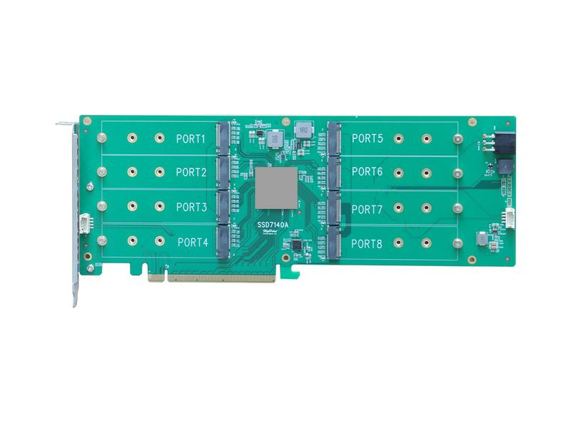 Highpoint Host Bus Adapter Rocket 1108A PCI-Ex16v3 - 8x M.2 NVMe