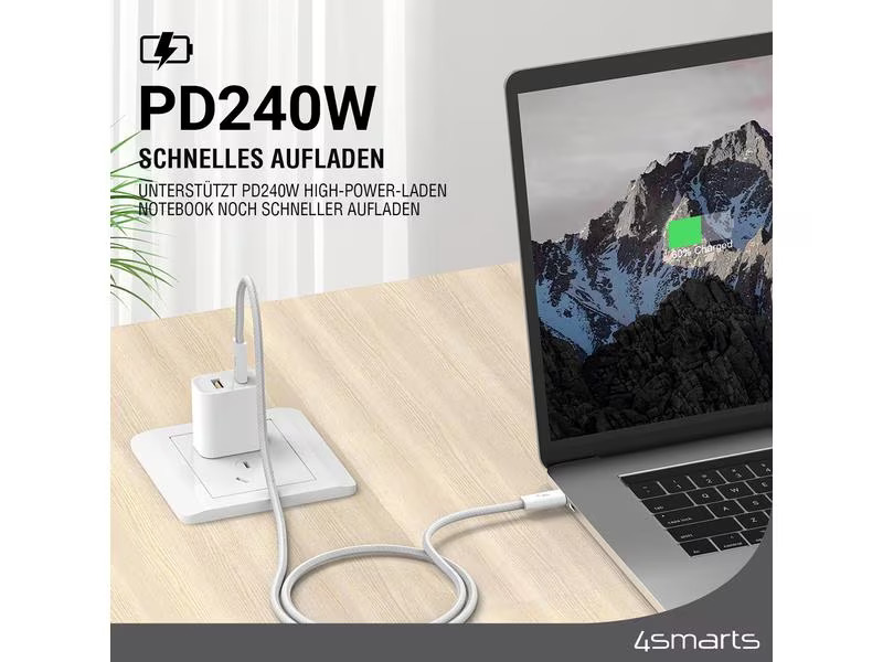 4smarts USB 3.1-Kabel PremiumCord 240W USB C - USB C 3 m