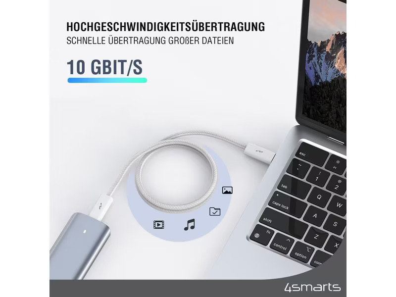 4smarts USB 3.1-Kabel PremiumCord 240W USB C - USB C 1.5 m