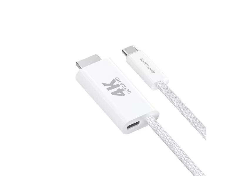 4smarts Kabel 4K 60Hz, PD 100W USB Type-C - HDMI, 2 m