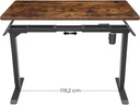 Songmics Tischplatte 140 x 70 x 1.8 cm, Vintagebraun