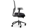 Giroflex Bürostuhl 68 mit Netzrücken und Armlehnen, Charcoal