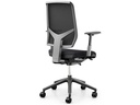 Giroflex Bürostuhl 68 mit Netzrücken und Armlehnen, Charcoal