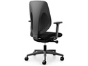 Giroflex Bürostuhl 353 mit Netzrücken und Armlehnen, Schwarz