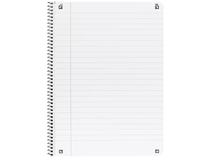 Oxford Notizheft Touch Collegeblock L27, B5, Liniert, Aqua, 5 Stück