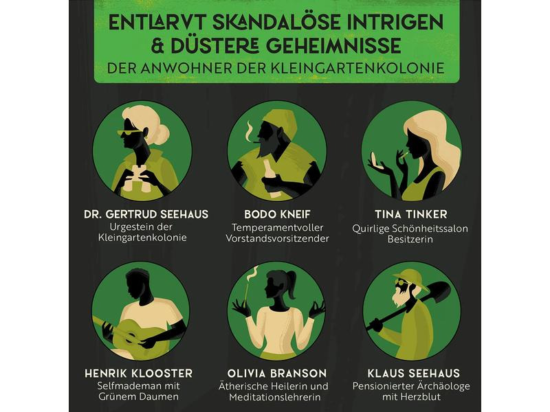 Gourmet Criminelle Partyspiel Mord durch Gartenzwerg -DE-
