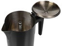 FURBER Espressokocher Chicchi 10 Tassen, Schwarz