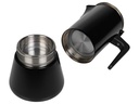 FURBER Espressokocher Chicchi 10 Tassen, Schwarz
