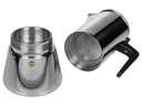 FURBER Espressokocher Chicchi 10 Tassen, Silber