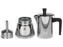 FURBER Espressokocher Chicchi 4 Tassen, Silber