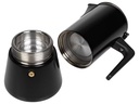 FURBER Espressokocher Chicchi 6 Tassen, Schwarz