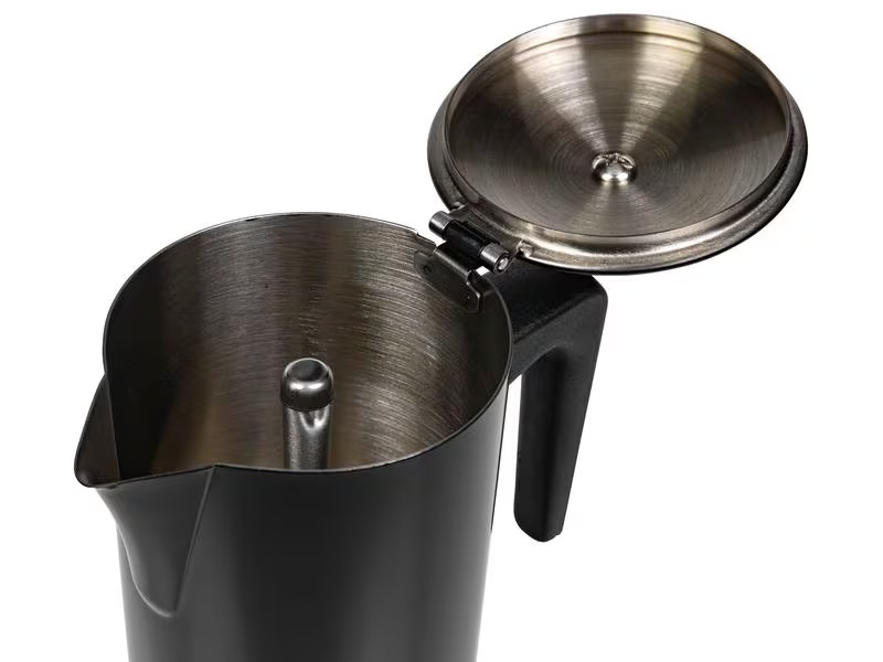 FURBER Espressokocher Chicchi 6 Tassen, Schwarz