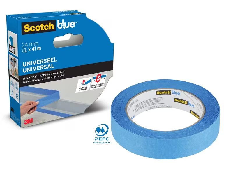 3M Malerabdeckband ScotchBlue Premium 24 mm x 41 m, Blau