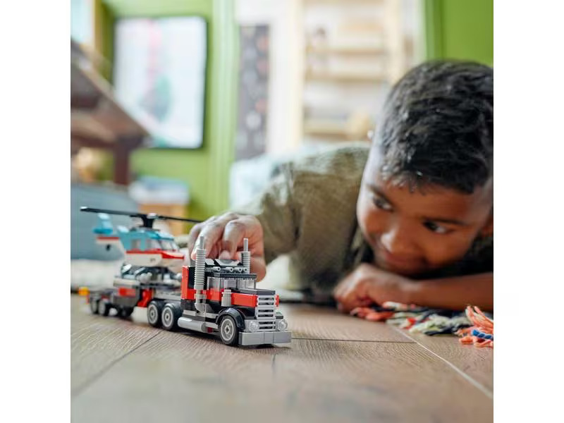 LEGO® Creator Tieflader mit Hubschrauber 31146