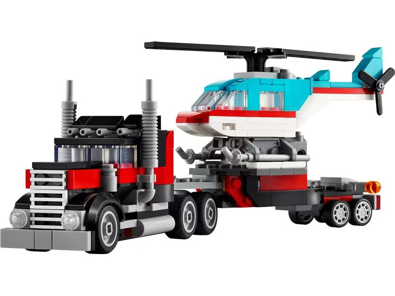 LEGO® Creator Tieflader mit Hubschrauber 31146