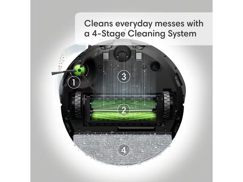 iRobot Saug- und Wischroboter Roomba Combo j5 Schwarz/Silber