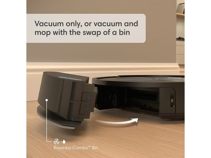 iRobot Saug- und Wischroboter Roomba Combo j5 Schwarz/Silber