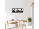 Wallxpert Wanddekoration Monkeys 70 x 25 cm