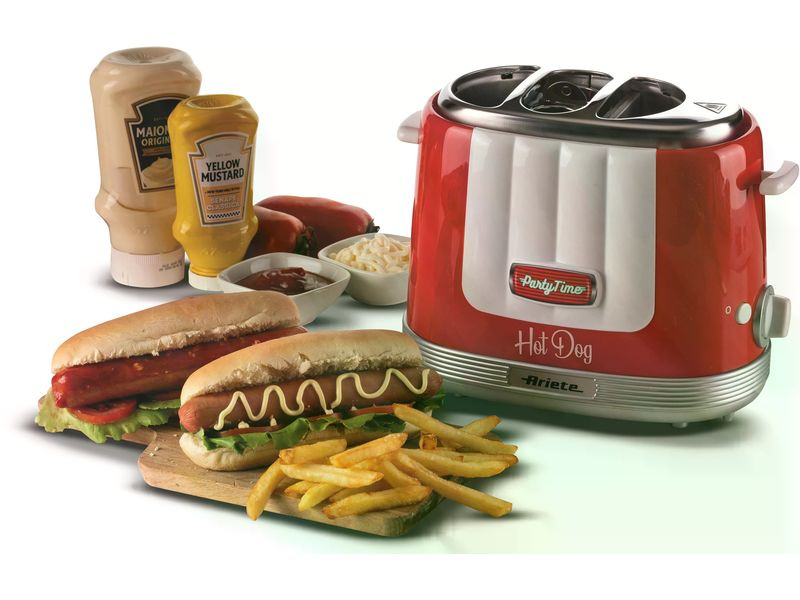 Ariete Hot Dog Maschine Party Time ARI-206-RD Rot/Weiss
