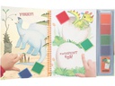 Depesche Fingermalfarbe Dino World 25 Seiten, 4 Stempelfarben