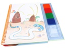 Depesche Fingermalfarbe Dino World 25 Seiten, 4 Stempelfarben