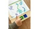 Depesche Fingermalfarbe Dino World 25 Seiten, 4 Stempelfarben