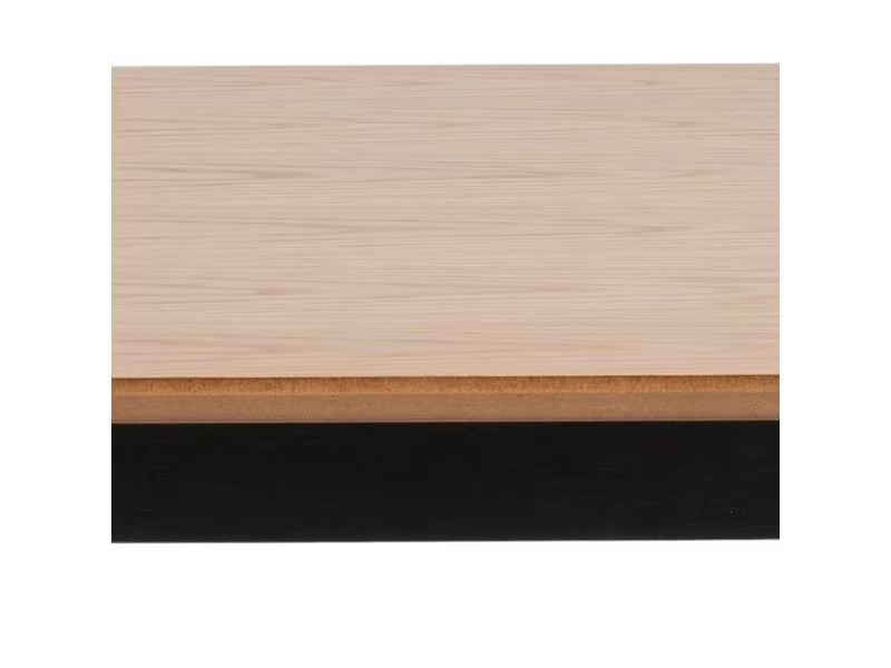 AC Design Tisch Roxby 120 x 80 x 76 cm, Nature/Schwarz