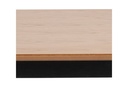AC Design Tisch Roxby 120 x 80 x 76 cm, Nature/Schwarz