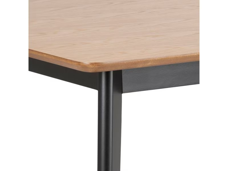AC Design Tisch Roxby 120 x 80 x 76 cm, Nature/Schwarz