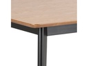 AC Design Tisch Roxby 120 x 80 x 76 cm, Nature/Schwarz