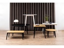 AC Design Tisch Roxby 120 x 80 x 76 cm, Nature/Schwarz