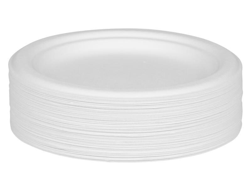 FURBER Einwegteller Ø 17.5 cm, 50 Stück, Weiss