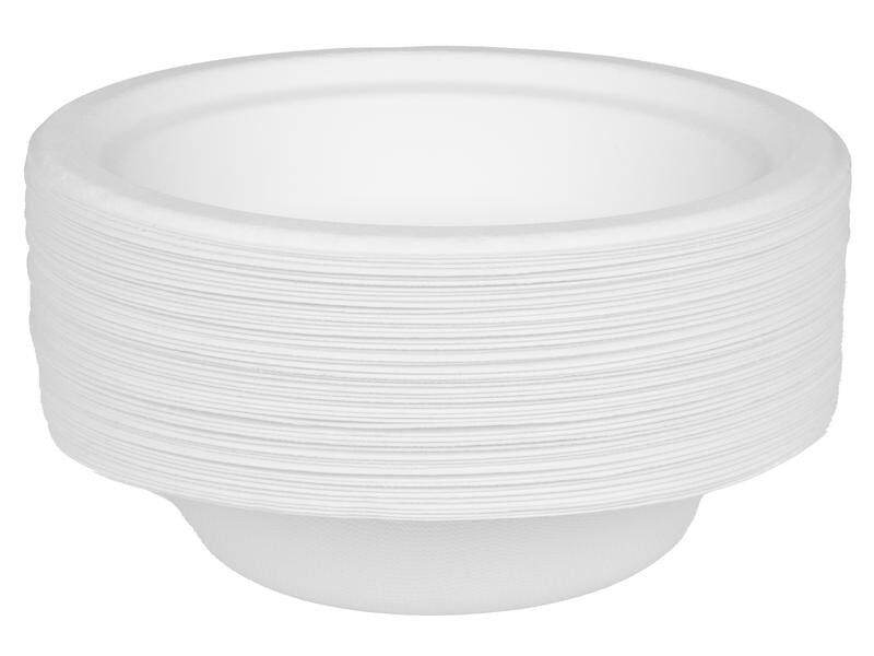 FURBER Einweg-Schale Ø 18 cm, 50 Stück, Weiss