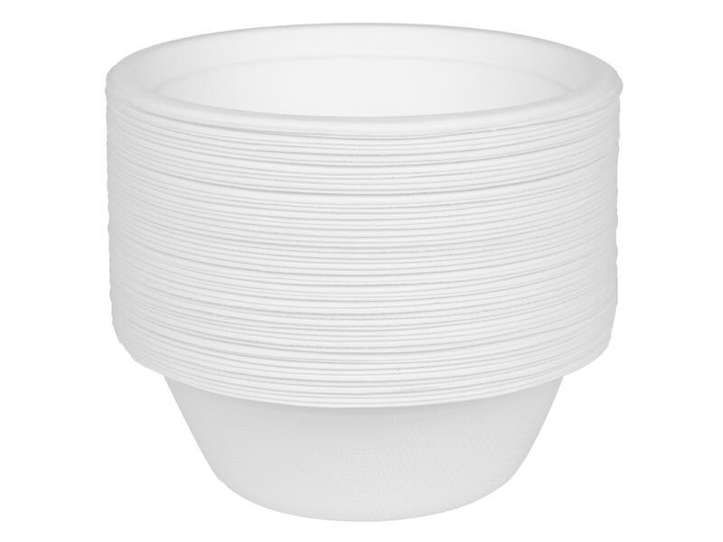 FURBER Einweg-Schale Ø 13.5 cm, 50 Stück, Weiss