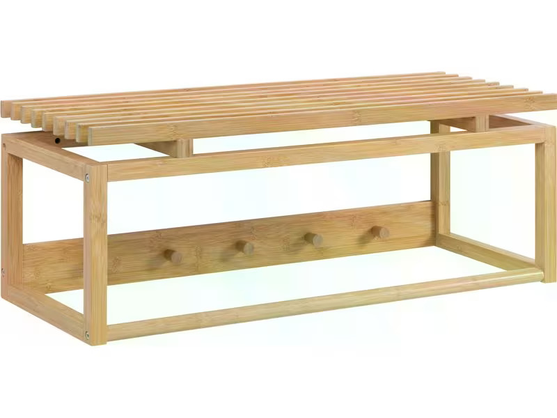 AC Design Garderobenleiste Bali 80 x 30 x 29 cm, Nature