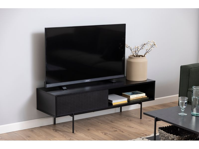 AC Design Konsolentisch Angus 140 x 40 x 44.5 cm, Schwarz