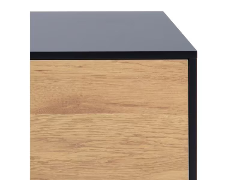 AC Design Konsolentisch Seaford 140 x 40 x 45 cm, Nature/Schwarz